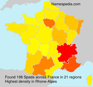 Surname Spada in France Surname Spada in France