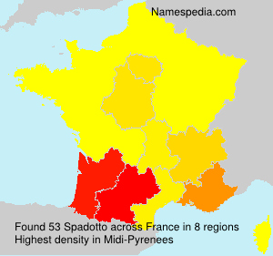Surname Spadotto in France Surname Spadotto in France