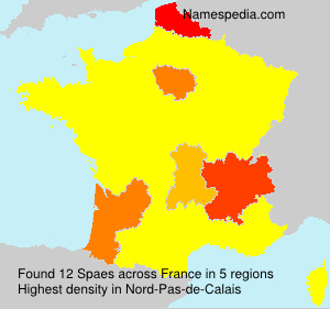 Surname Spaes in France Surname Spaes in France