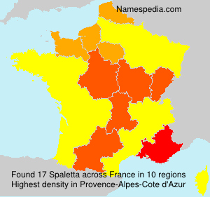 Surname Spaletta in France Surname Spaletta in France
