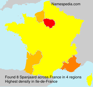 Surname Spanjaard in France Surname Spanjaard in France