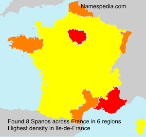 Surname Spanos in France