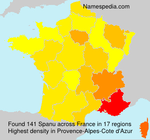 Surname Spanu in France Surname Spanu in France