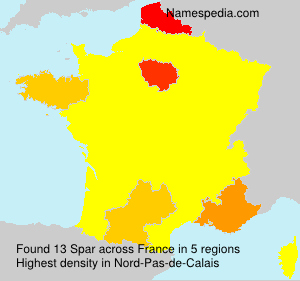 Surname Spar in France Surname Spar in France