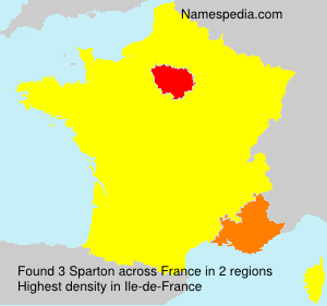 Surname Sparton in France