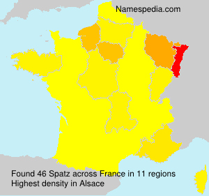 Surname Spatz in France Surname Spatz in France