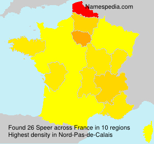 Surname Speer in France Surname Speer in France