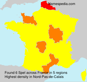 Surname Spel in France Surname Spel in France