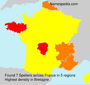 Surname Speliers in France Surname Speliers in France