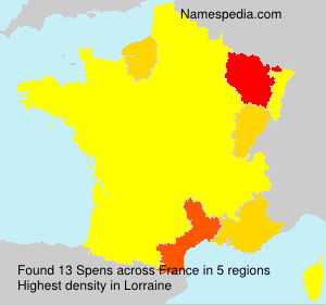 Surname Spens in France Surname Spens in France