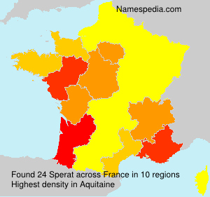 Surname Sperat in France Surname Sperat in France