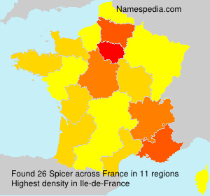 Surname Spicer in France Surname Spicer in France