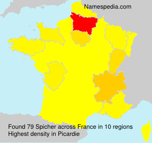 Surname Spicher in France Surname Spicher in France