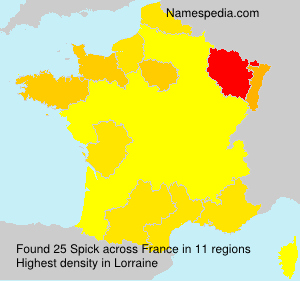 Surname Spick in France Surname Spick in France