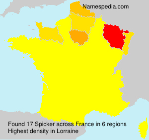 Surname Spicker in France Surname Spicker in France