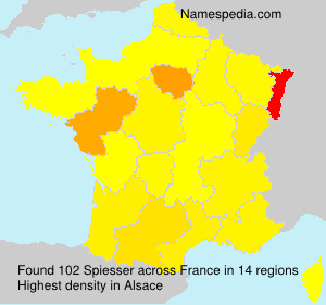Surname Spiesser in France