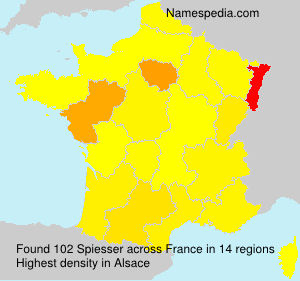 Surname Spiesser in France Surname Spiesser in France