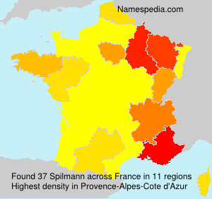 Surname Spilmann in France Surname Spilmann in France