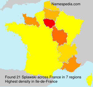 Surname Splawski in France Surname Splawski in France