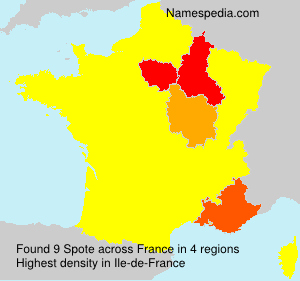 Surname Spote in France
