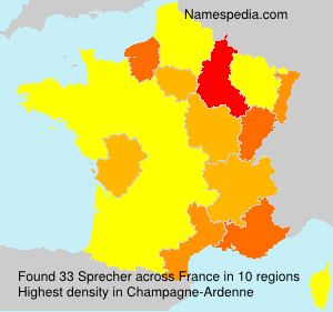 Surname Sprecher in France Surname Sprecher in France