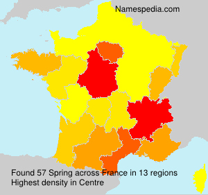 Surname Spring in France Surname Spring in France