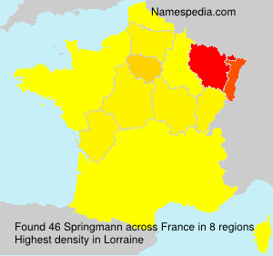 Surname Springmann in France Surname Springmann in France