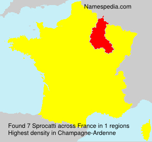 Surname Sprocatti in France Surname Sprocatti in France