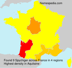 Surname Spychiger in France Surname Spychiger in France