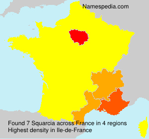 Surname Squarcia in France Surname Squarcia in France