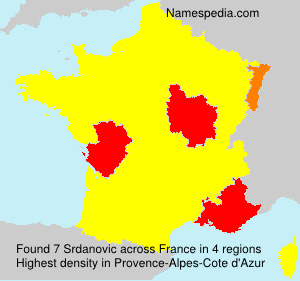 Surname Srdanovic in France Surname Srdanovic in France
