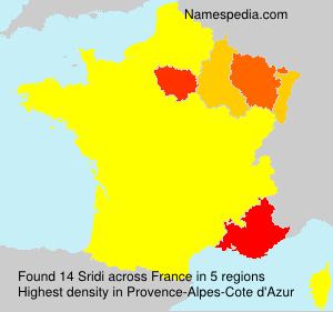 Surname Sridi in France Surname Sridi in France