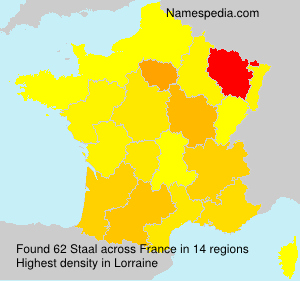 Surname Staal in France Surname Staal in France