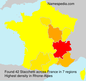 Surname Stacchetti in France Surname Stacchetti in France
