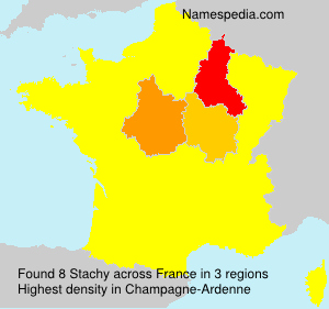 Surname Stachy in France Surname Stachy in France