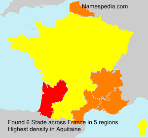 Surname Stade in France Surname Stade in France