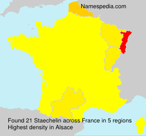Surname Staechelin in France Surname Staechelin in France