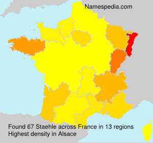 Surname Staehle in France Surname Staehle in France