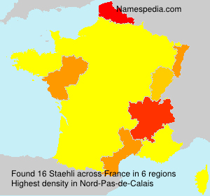 Surname Staehli in France Surname Staehli in France