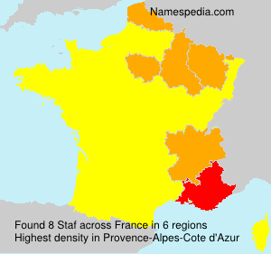 Surname Staf in France Surname Staf in France