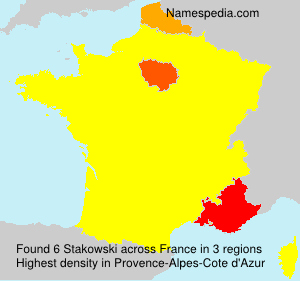 Surname Stakowski in France Surname Stakowski in France