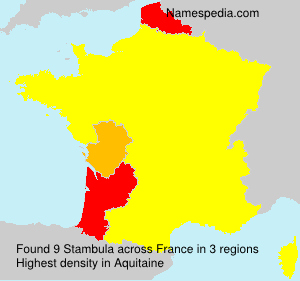 Surname Stambula in France Surname Stambula in France