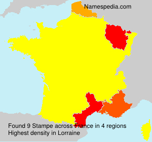 Surname Stampe in France Surname Stampe in France
