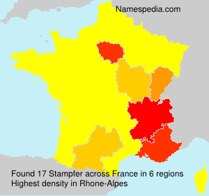 Surname Stampfer in France Surname Stampfer in France