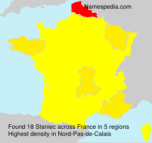 Surname Staniec in France Surname Staniec in France