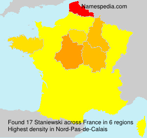Surname Staniewski in France Surname Staniewski in France
