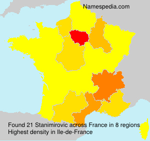 Surname Stanimirovic in France Surname Stanimirovic in France