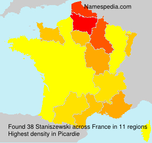 Surname Staniszewski in France Surname Staniszewski in France