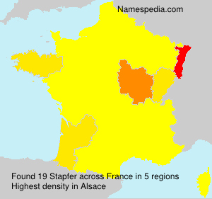 Surname Stapfer in France Surname Stapfer in France