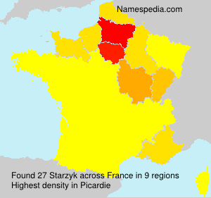Surname Starzyk in France Surname Starzyk in France